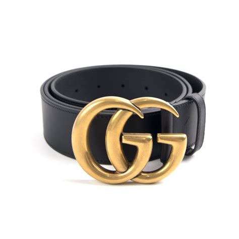 black gucci belt gold gs|Gucci belt with black buckle.